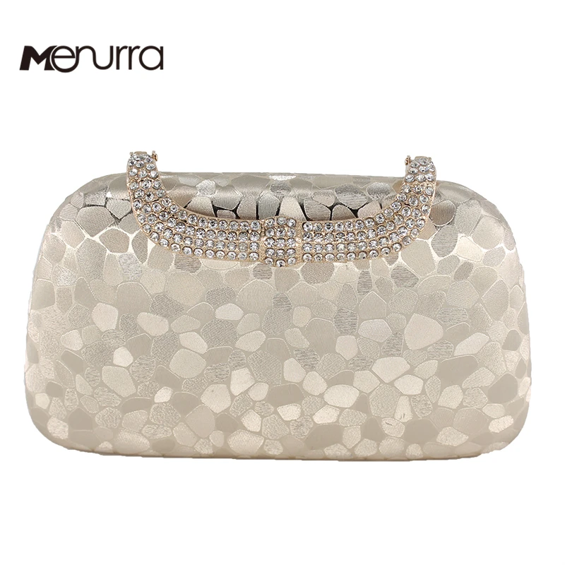 Вечерняя сумочка клатч Стразы со стразами и зажимом для вечерние Свадебный с