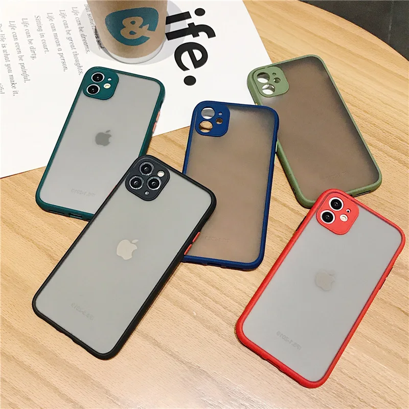 US $388.00 500pcs Camera Lens Protection Case For IPhone 11 Pro Max X XS Max XR 6 6S 7 8 Plus Matte Translucent Hard Shockproof Back Cover