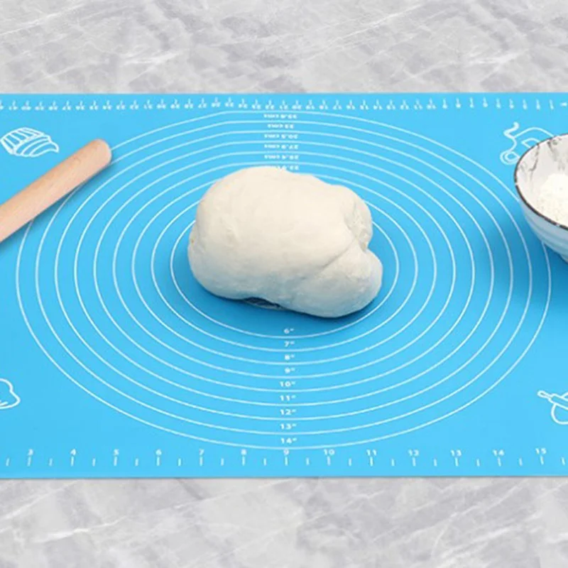 Ex-Большой силиконовый коврик для выпечки для духовки весы раскатки теста коврик для выпечки прокатки помадка, кондитерские изделия коврик с антипригарным покрытием жаропрочная посуда, Кулинария Инструменты