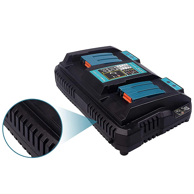 Для Makita BL1415 BL1420 BL1430 двойной Зарядное устройство BL1850 BL1845 BL1860 из АБС-пластика