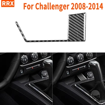 

Carbon Fiber Sticker For Dodge Challenger 2008-2014 Hellcats Center Storage Frame Trim Cover Styling Interior Car Accessories