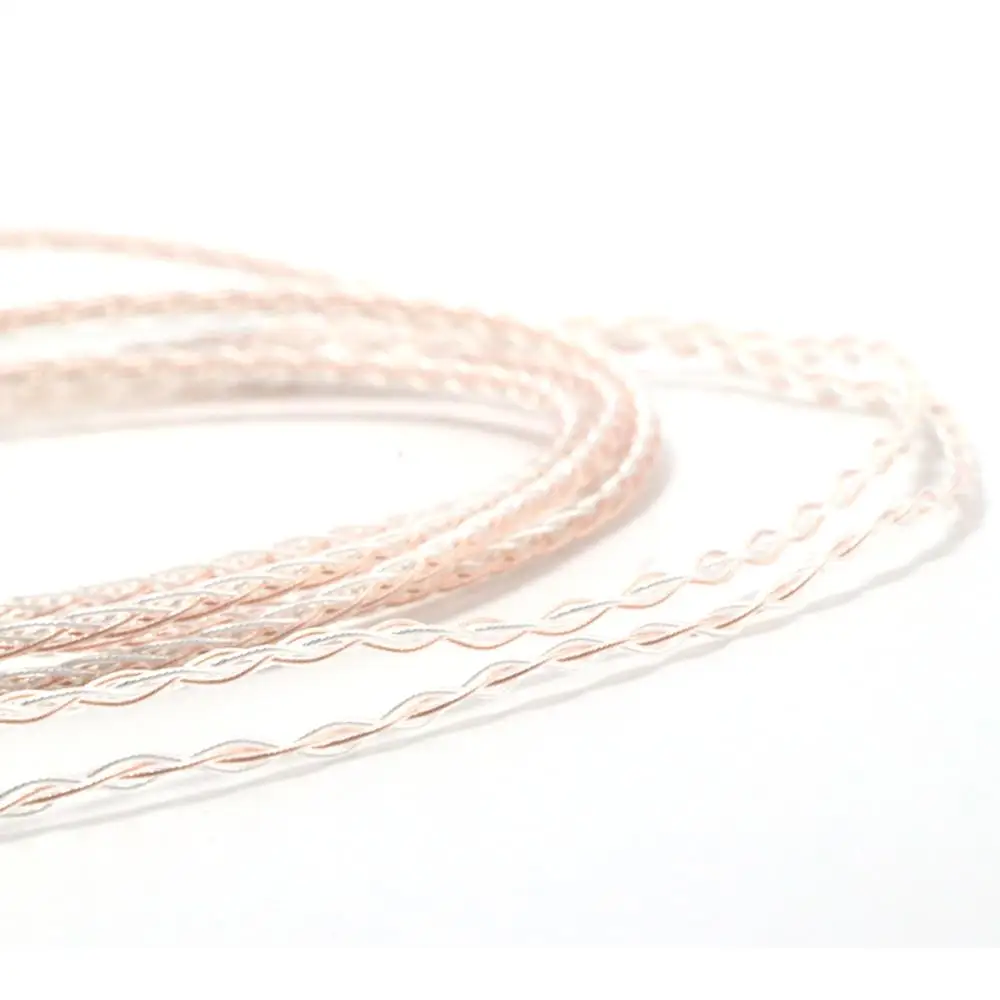 Haldane 4pin XLR Balanced Single Crystal copper Sivler Mix Replacement Headphones Upgrade Cable for Meze 99 Classics Focal Elear