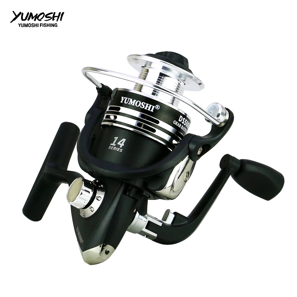 Yumoshi 1000-7000 14 ball bearing  trolls Carp Reel Feeder All Metal Spinning Fishing Reels Fishing Reel Trolling Reel