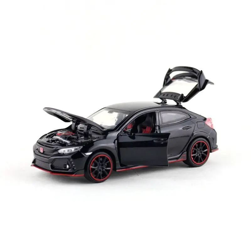 Масштаб 1:32/литая металлическая игрушка/гоночный автомобиль Honda Civic Type R/звук и