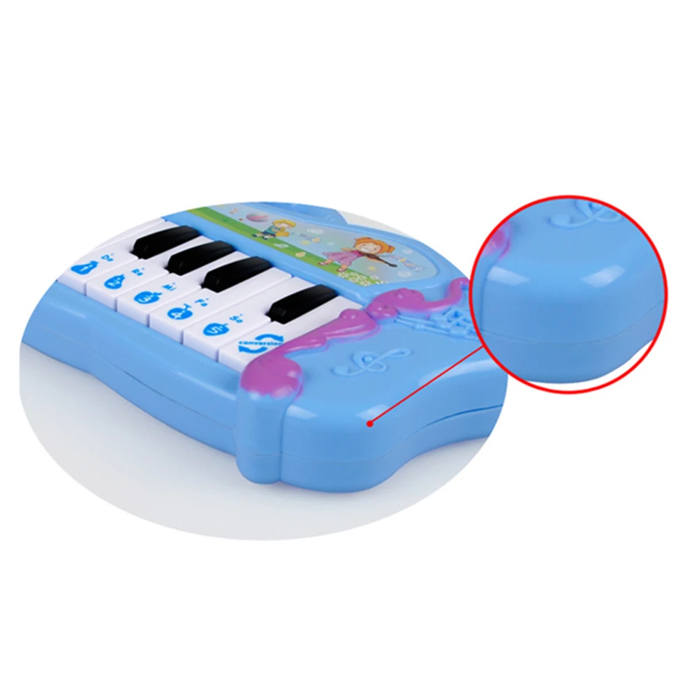 Детская мини-электронная фортепианная клавиатура музыкальная игрушка с 7 предварительно загруженными демонстрационными песнями