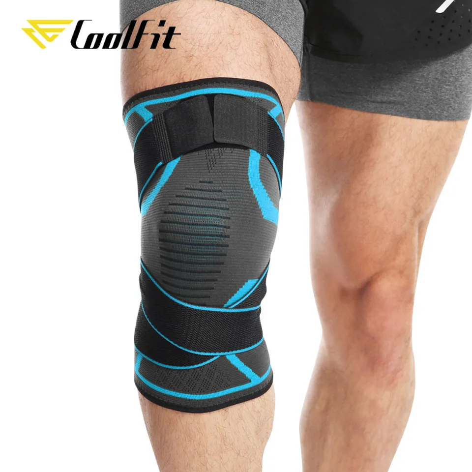Dual-use Pressurized Knee Pads Strap Removable Knee Brace Support 1PCS for Crossfit Fitness Running Sports Protector for knee pad,knee support,knee brace