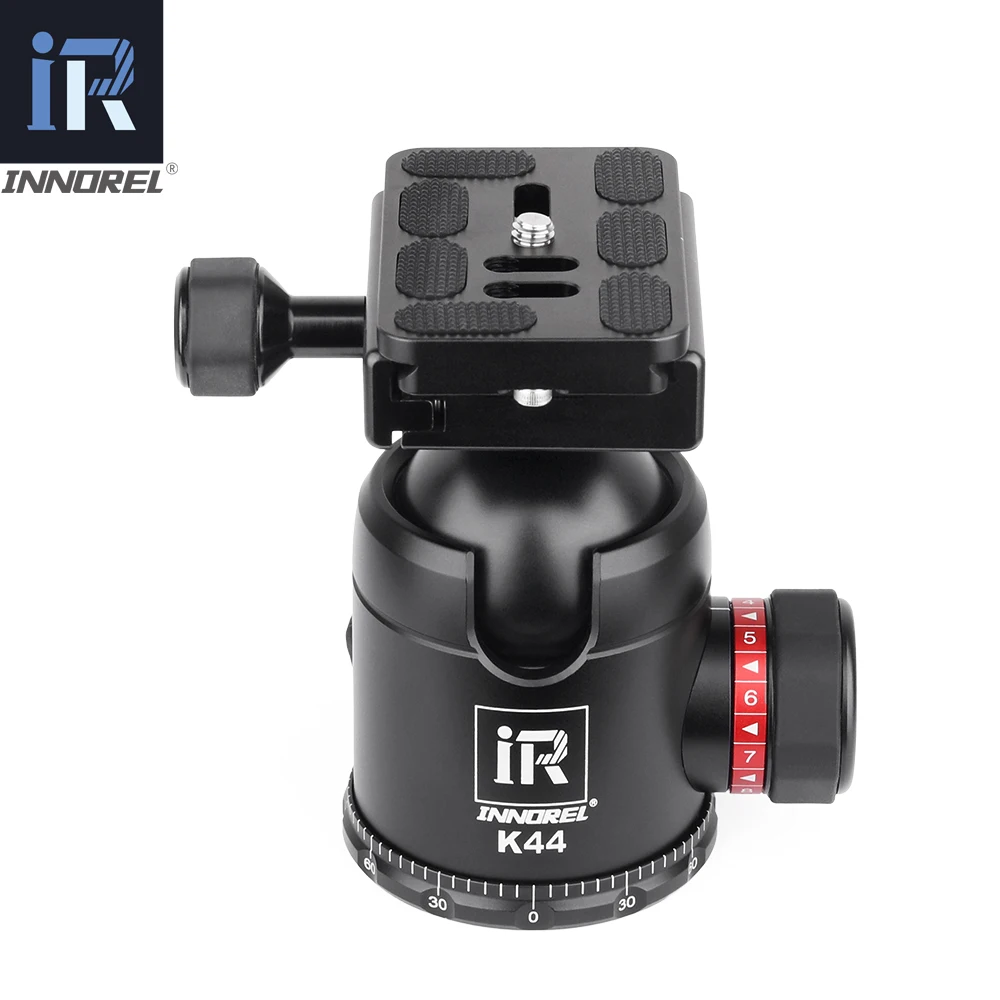 Tripod Ball Head INNOREL K36/K44 36mm/44mm Professional Tripod Ball Head Aluminum Panoramic Arca Swiss Structure Max Load 20/25kg for Camera DLSR