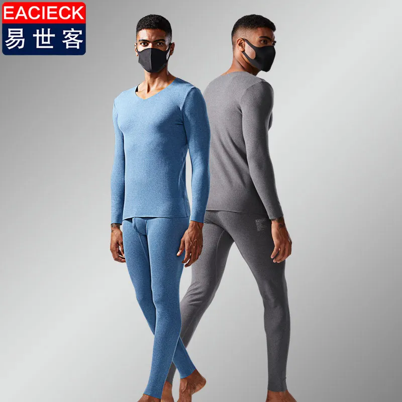 New Men's thermal underwear suit plus velvet autumn clothes long trousers base fast hot de velvet tight autumn and winter tide