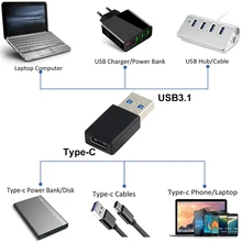 Тип-C OTG USB Adapterr Тип-C Female to USB 3,1 конвертер Зарядное устройство адаптер для Планшетные ПК телефона OTG Тип C Adapterr переходник