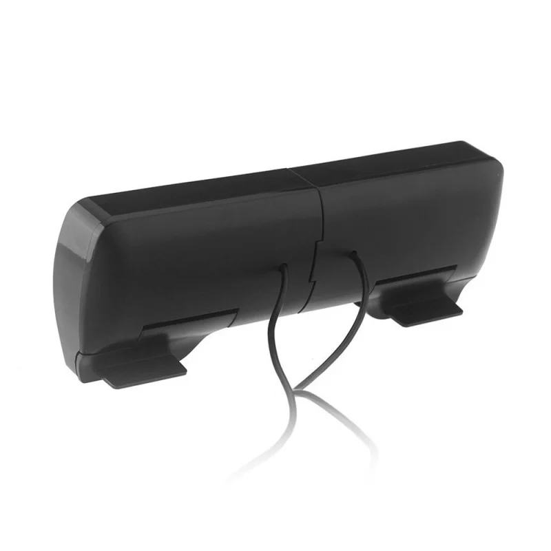 Мини Портативный USB стерео динамик Саундбар для ноутбука Mp3 телефона музыкальный плеер компьютера ПК с зажимом черный