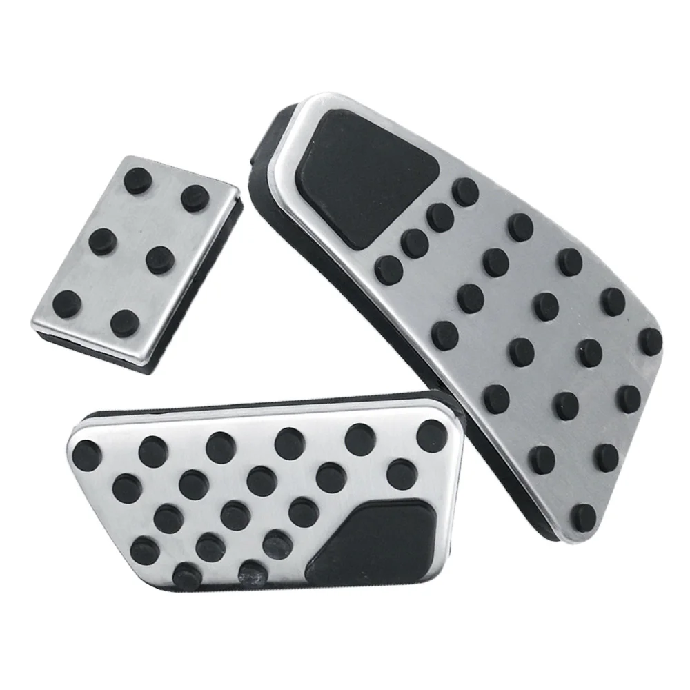 

1 Set Of Clutch Gas Accelerator Brake Pedal Pad Cover For Dodge Ram 1500-5500