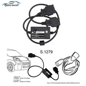 

For Citroen for Peugeot S.1279 Module of PP2000 Lexia-3 OBD2 Scanner S1279 Diagnostic Obd2 male to Obd2 Female 16 Pin s.1279