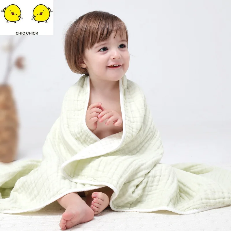 

Pure Cotton Muslin 100% Cotton Baby Swaddles Soft Newborn Blankets Bath Baby Month Blanket Baby Swaddle