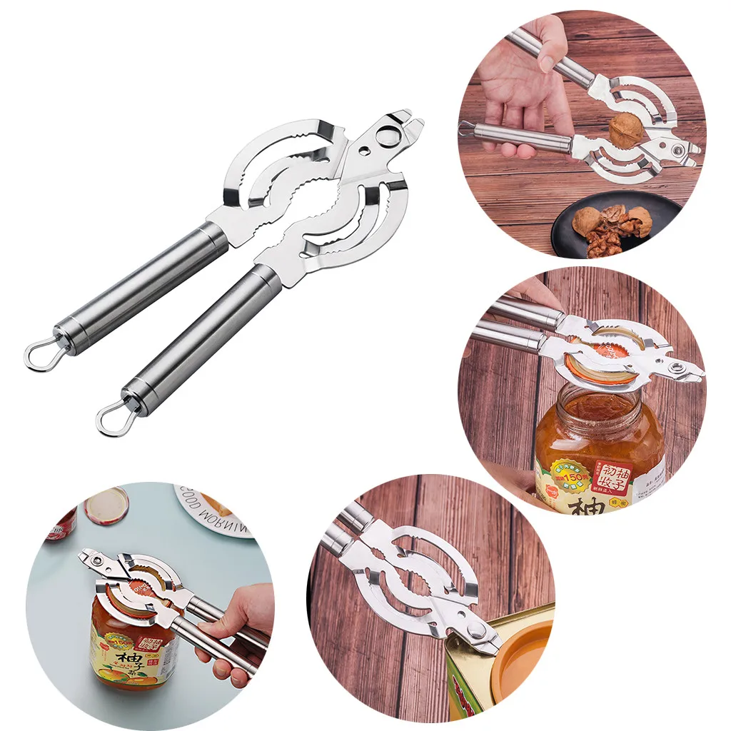 Multifunction Jar Opener bottle opener 304 Stainless Steel Handy Screw