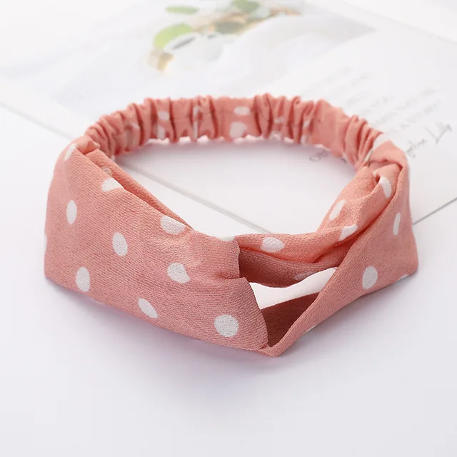 Women Cross Solid color Hair Bands Girls Print Flower Headbands Fashion Turban Make up Hair Accessories FD127 BD1
