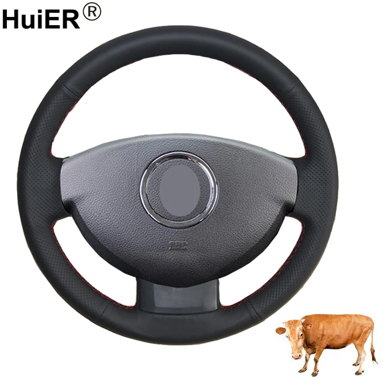 Ручной швейный Автомобильный руль для Dacia Renault Duster 2010 2015 Dokker Lodgy 2012 2016 Logan 2013 2014 Sandero