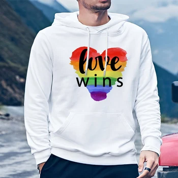 

Unisex hoodies Pride Lgbt Gay Love Lesbian Rainbow print hooded sweatshirts men women hoody casual long sleeve hoodie boys girls
