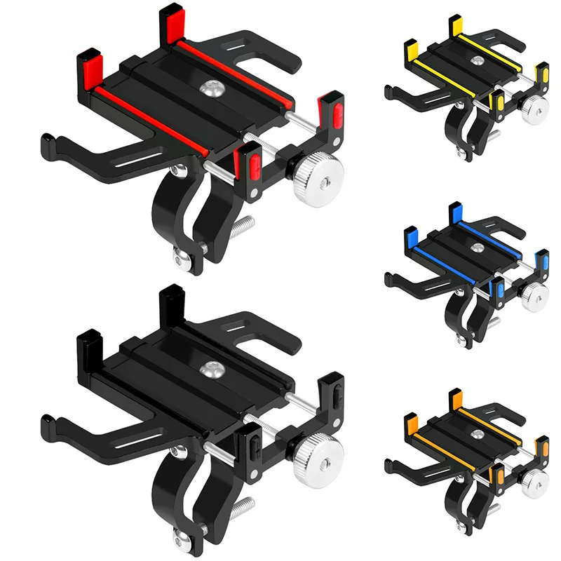 Алюминиевый держатель для телефона на велосипед, мотоцикл, для смартфона, регулируемая поддержка, gps, велосипед, MTB, руль, подставка для телефона, кронштейн