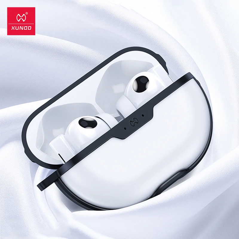 Чехол Xundd для наушников Huawei Freebuds Pro противоударный прозрачный силиконовый чехол