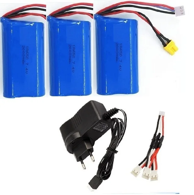 7.4 V 2000Mah Lipo Batteria Xt30 Spina Per Huina 580 1580 1583 Rc Giocattoli Accessorio 7.4 V 2S Batteria Per 1580-005 Huina 580550 583