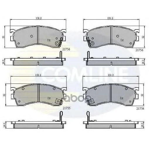 Колодки Тормозные Дисковые | Перед Прав/Лев | Ford Usa Probe Ii/Mazda 626 Iv/Mx-6/Xedos 6 1.6-2.5 92- 98 Comline арт. CBP3326
