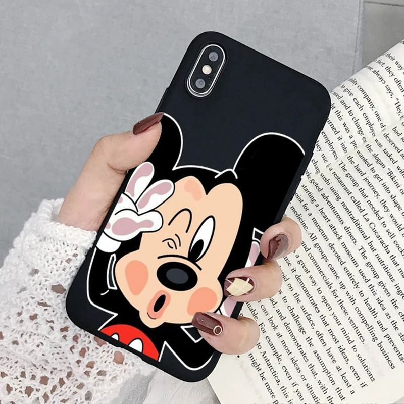 Чехол с принтом Микки Минни, Ультратонкий Мягкий чехол из ТПУ для iphone 6, 6s, 7, 8 plus, X, XR, XS, MAX 11, 11, ProMAX, мультфильм