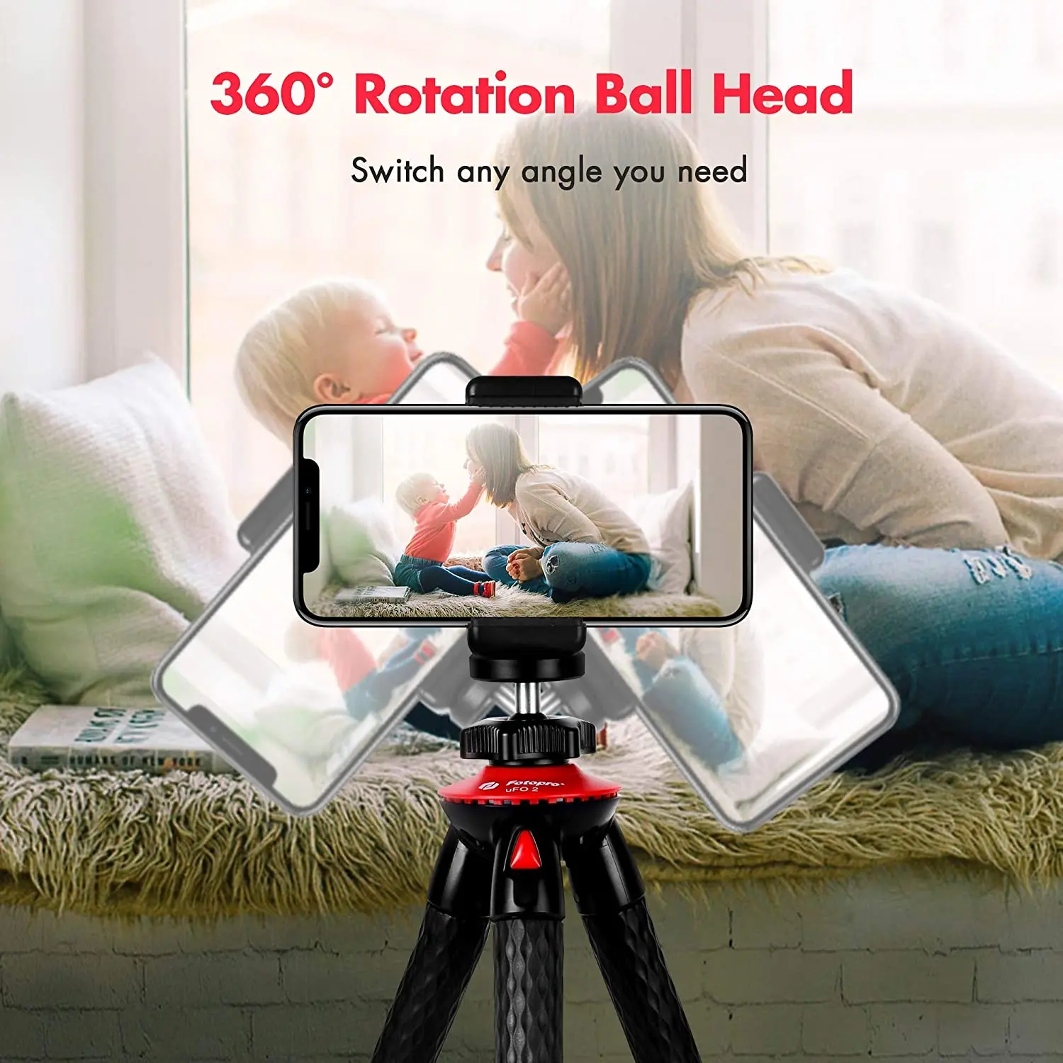 

Fotopro Flexible Tripod for phone with Bluetooth Waterproof Camera Tripod for GoPro Travel Tripod for Smartphone VKontakte Video