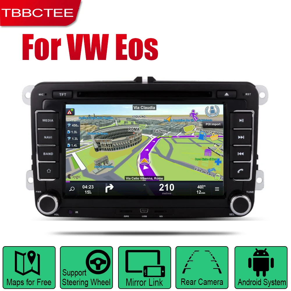 Автомобильный DVD-плеер TBBCTEE GPS-навигация для Volkwasgen VW Eos 2006 ~ 2015 Автомобильная