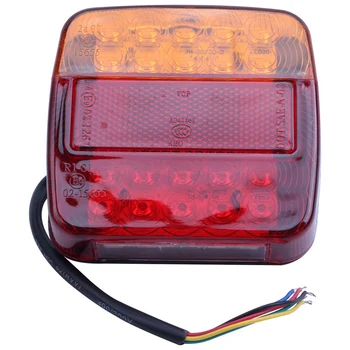 

2 x 12v LED Rear Lights Stop Indicator Boat Car Trailer Truck Waterproof Signal
