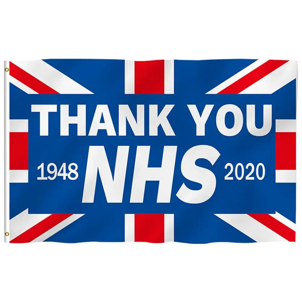 

90x150cm Flag NHS Supports Flag Thank You NHS Banner 2020 Love Support NHS Thanks Giving Day Monters Day