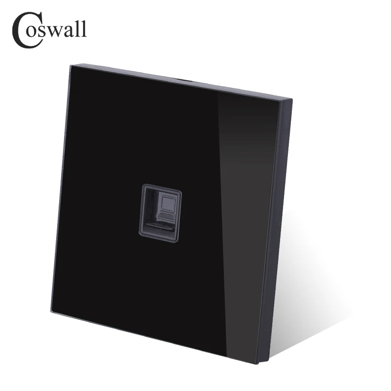 Панель Coswall из закаленного стекла CAT5E 8 ядер RJ45 разъем для подключения к Интернету