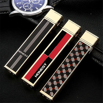 

HONEST Mini Gas Lighter Torch Turbo Lighter Metal Butane Cigar Cigarette Smoking Accessories 1300 C Windproof Lighters