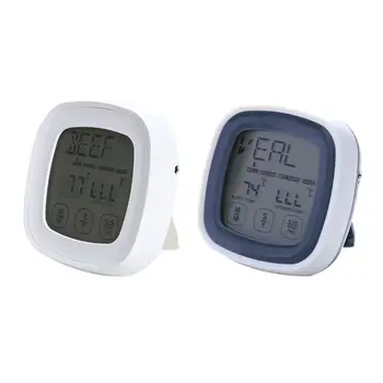 

Meat Thermometer Instant Read Food Thermometer Digital Cooking Thermometer with Timer Alert 2 Probes for Oven, Kitchen, Grill, B