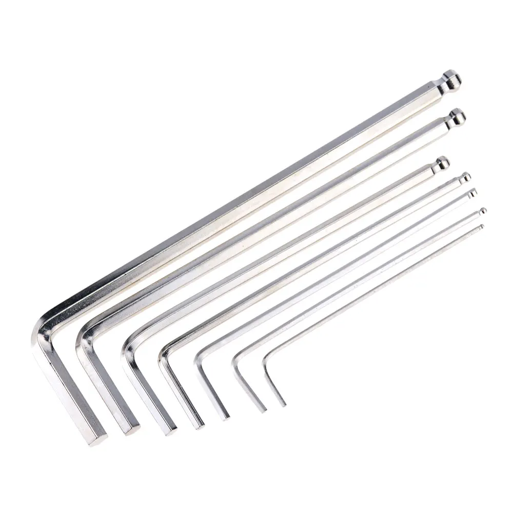 1PCS 1.5mm 2mm 2.5mm 3mm 4mm 5mm 6mm Durable Ball End Hex Wrench Allen Key  Hand Tools Metric Allen Nickel Plating Hexagon Keys - AliExpress