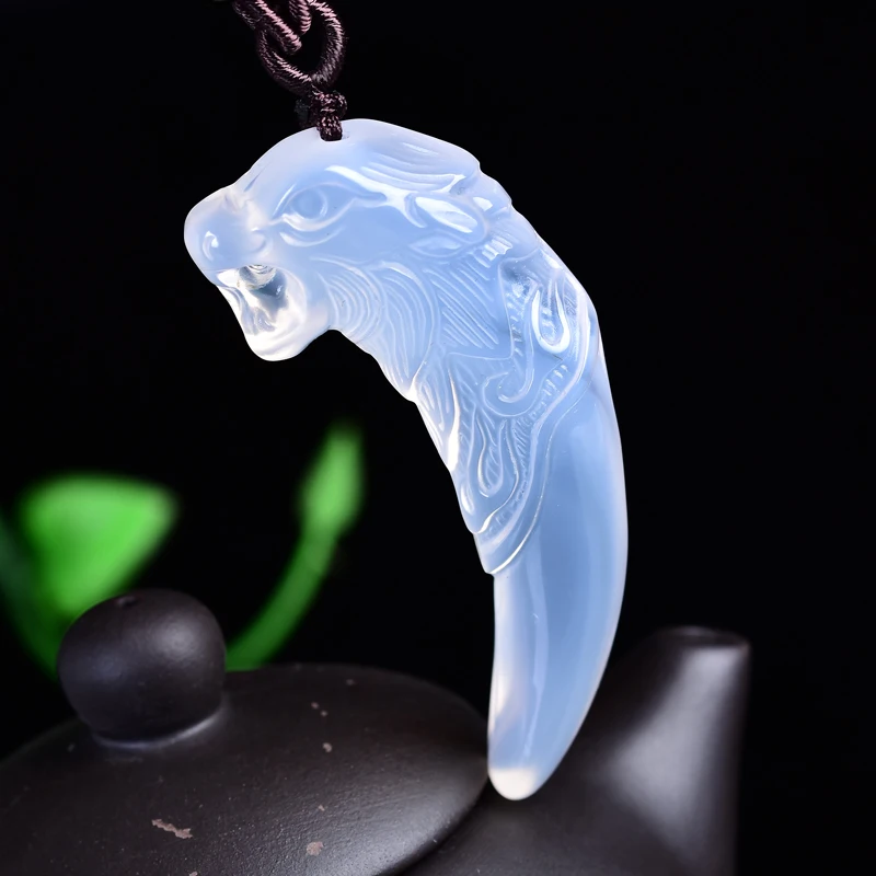 

Natural crystal stone peak - shaped pendant jewelry necklace aura health charm