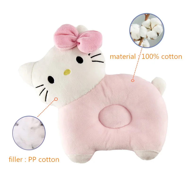 0-3 Years Old Breathable Stereo Protect Head Baby Pillow Newborn Cartoon Infant Shaping Nursing Pillow Kids Room Decoration
