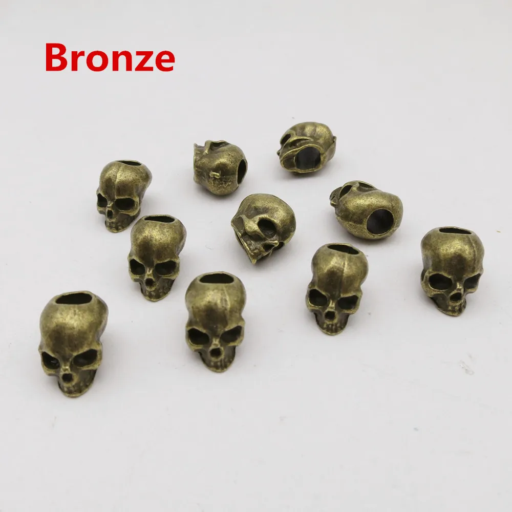 viking skull silver/Bronze hair braid dread beard dreadlock beads rings tube approx 4.5mm hole for hair accessories ring beads ring beads hair extensions tools hair extensions tools hair braid accessories 10Pcs/Pack