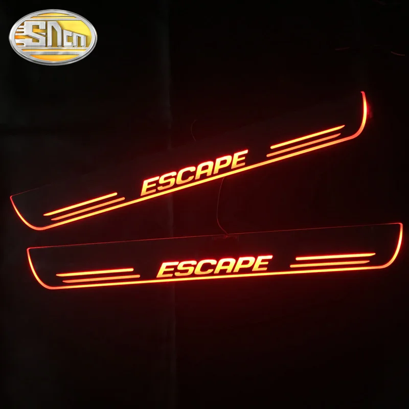 SNCN Автомобильный светодиодный дверной порог для Ford Escape 2013 - 2017 2018 2019 ультра-тонкий