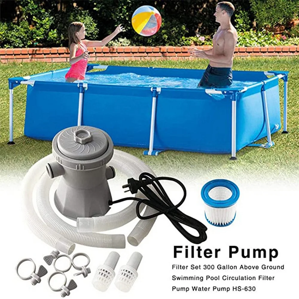 YONGQING Swimming Pool Filter Pump,Water Cleaner Filter Pump,Electric Water Pump Cartridge Filter Pump for Above Ground Pools Cleaning Tool,110-220V 