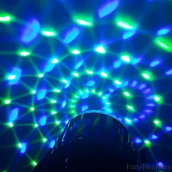 

New DJ Light Music Star Performance LED Crystal Magic Rotating Ball Stage Lighting Light Bulb Party Disco Club Fashion