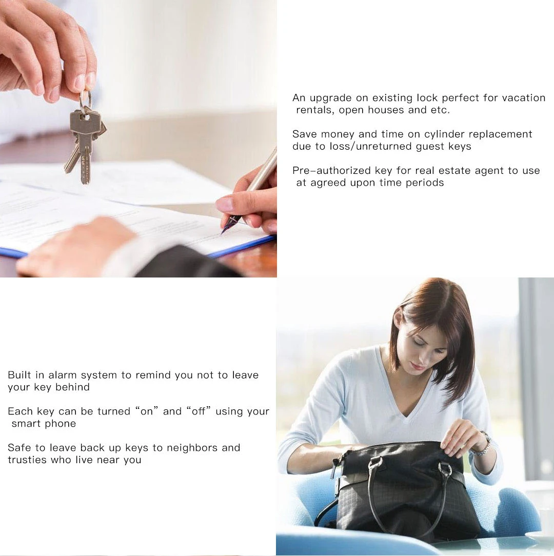 Mihome cilindro de bloqueio inteligente sem fio