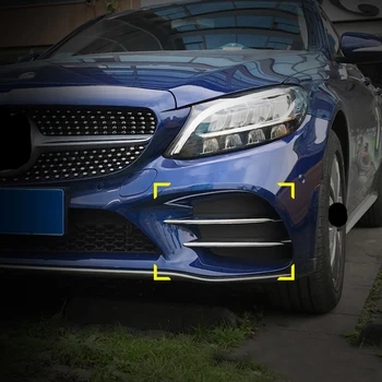 

Car fog lights bright strip decoration car stickers for Mercedes-Benz W205 W213 GLC X253 C-CLASS E-CLASS C200 C260 C300 E260 300