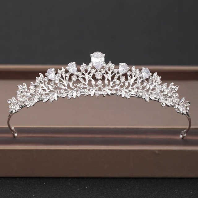 Wedding Crown Hair Jewelry Bridal Headpiece woman Baroque Rhinestones Crystal Tiaras Bride Party Crowns Wedding Hair Accessories Silver