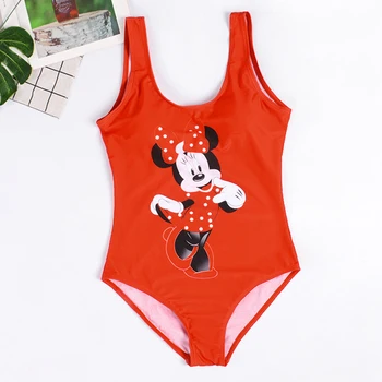 

Sexy Swimsuit One Piece Swimwear 3D Flamingo Mickey Printed Monokini Thong High Waist Bathing Suit Women Red Swimsuit One Piece