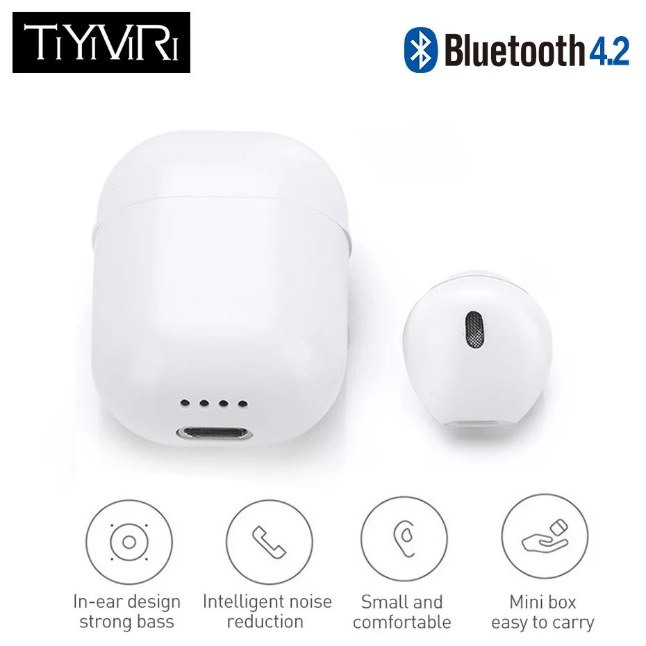 Мини IP8 Bluetooth наушники истинные беспроводные вкладыши стерео музыка гарнитура Hands