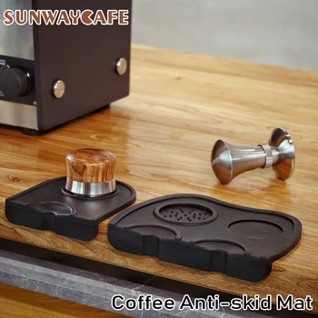 

Barista Coffee Anti-skid Mat Espresso Latte Art Pen Tamper Holder Pad Coffeeware Coffee Grind Soft Silicone Mat 51/53/58MM