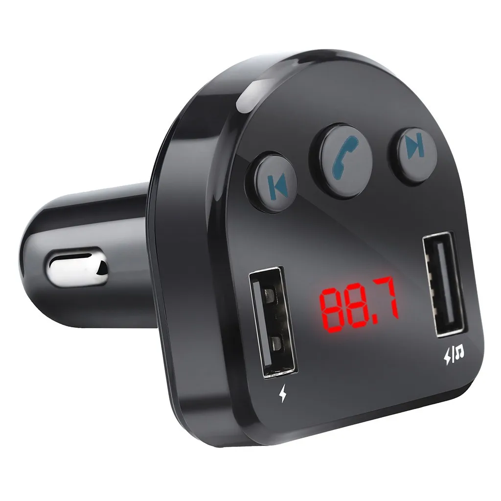 Автомобильное зарядное устройство с fm передатчиком Bluetooth приемник аудио MP3 плеер
