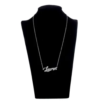 

Stainless Steel Customized Necklace Nameplate Choker Pendant English Name Jewelry Necklace Personalized Jewelry Gifts 45 Fonts