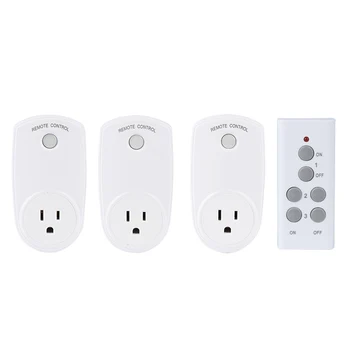 

Smart Plug ESPLENTY Remote Control Wireless Socket US Standard (3 Socket+1 Remote)