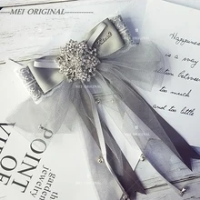 Женский галстук-бабочка в студенческом стиле, ручная работа, брошь-бабочка в стиле Лолиты, романтичный марлевый галстук-бабочка, платье, воротник, галстук, аксессуары для рубашки